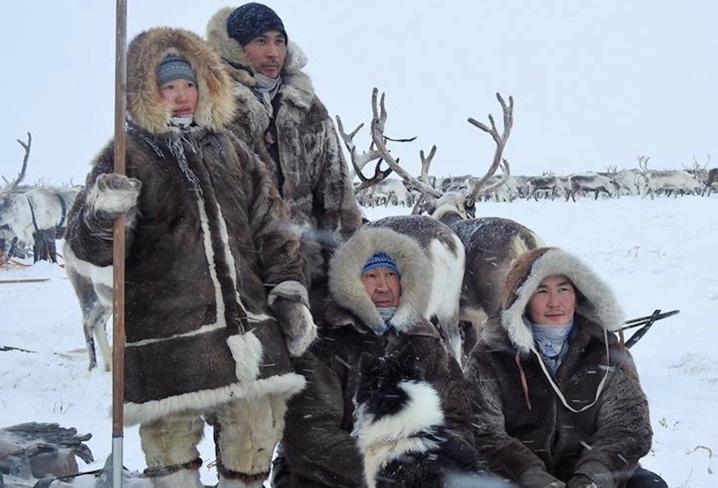 Nomadic Dolgan reindeer herders in Anabar District of Arctic Yakutia