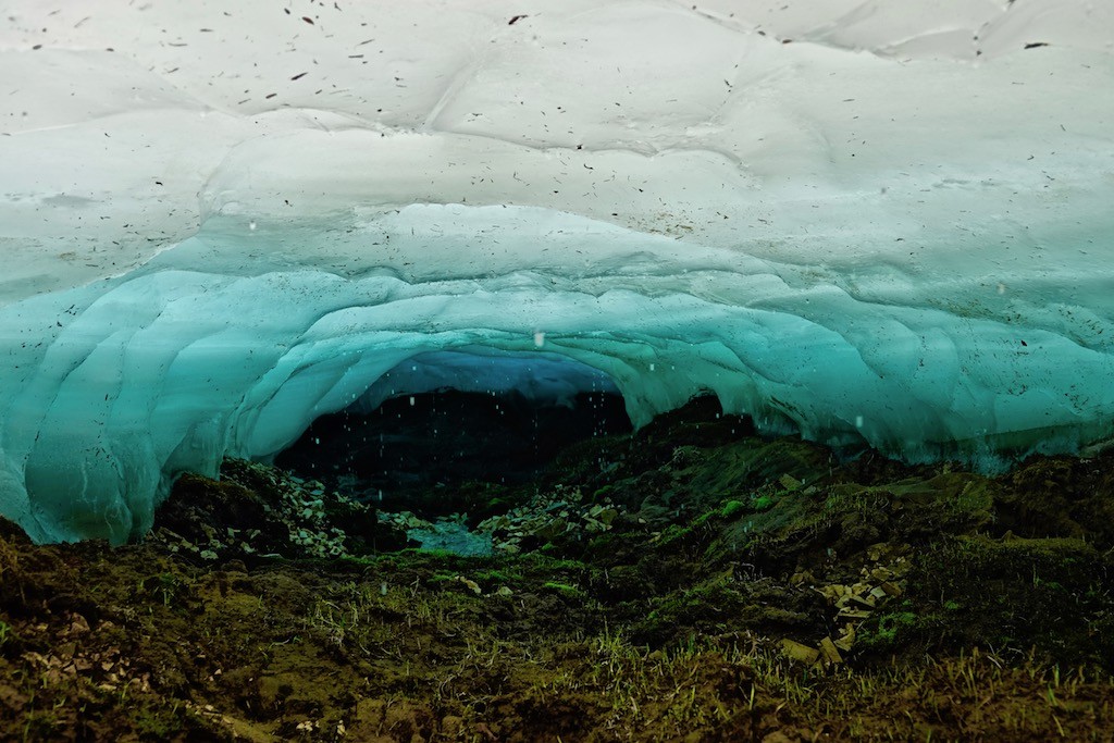Ice tunnel below the Buluus glacier, Yakutia